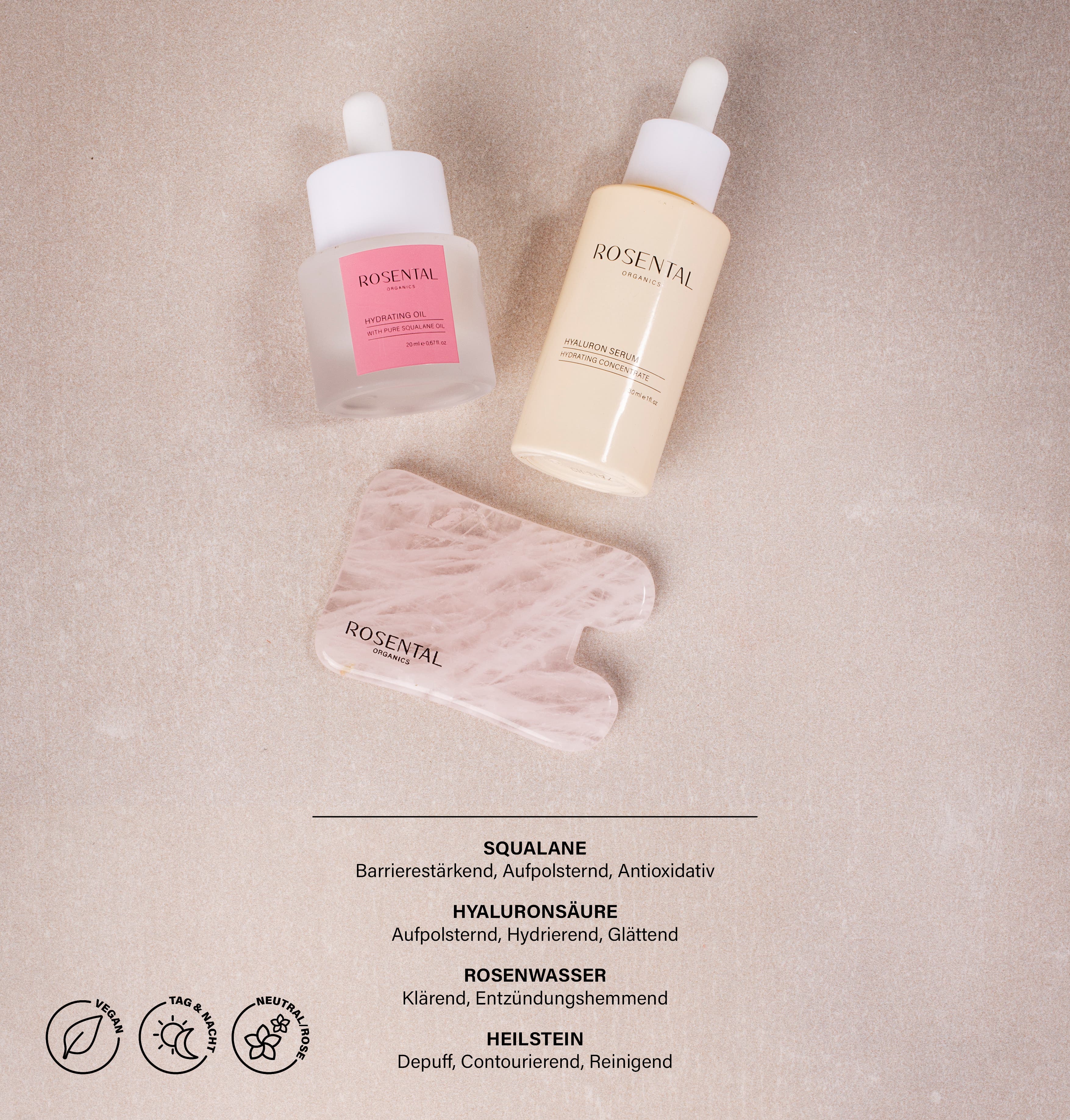 Full Hydrating Face Yoga Set | Rose Quartz
