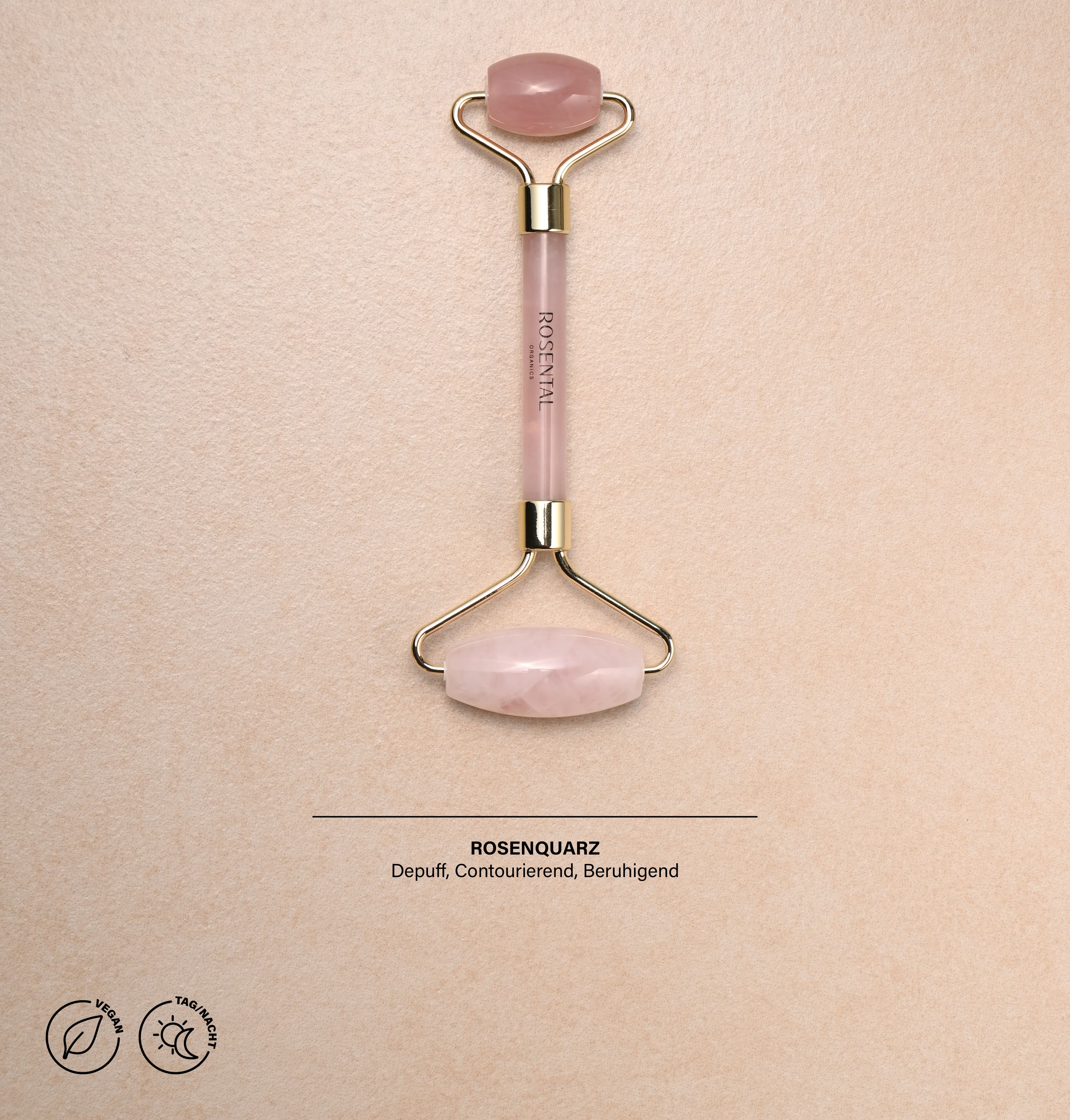 Rose Quartz Roller | Natural Beauty Tool