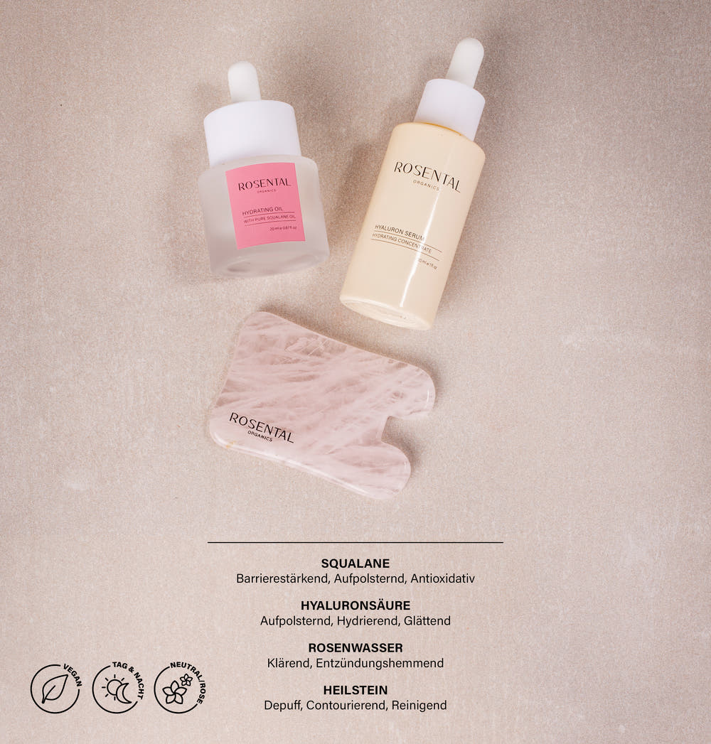 Full Hydrating Face Yoga Set | Rose Quartz